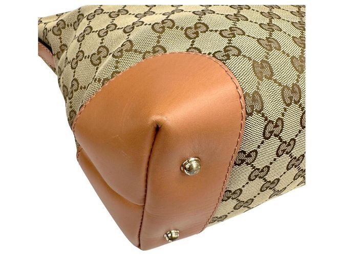 Gucci 269957 GG Canvas Schultertasche Beige - Ansicht 6