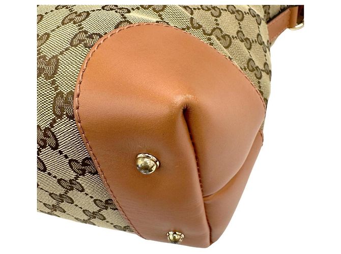 Gucci 269957 GG Canvas Schultertasche Beige - Ansicht 7