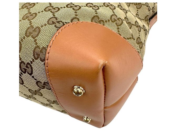 Gucci 269957 GG Canvas Schultertasche Beige - Ansicht 9