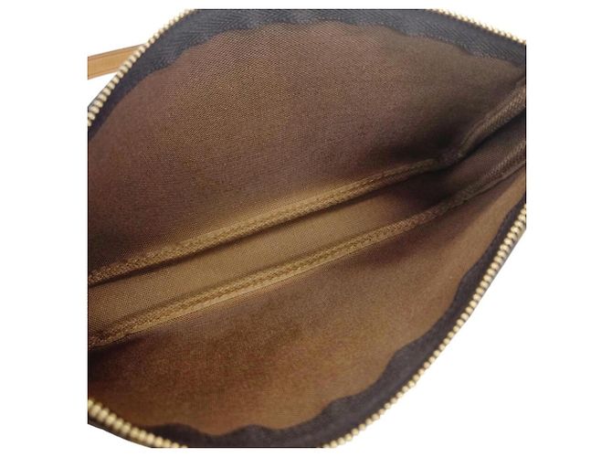 Borsa Louis Vuitton Monogram Pochette Accessoires Marrone - vista 11