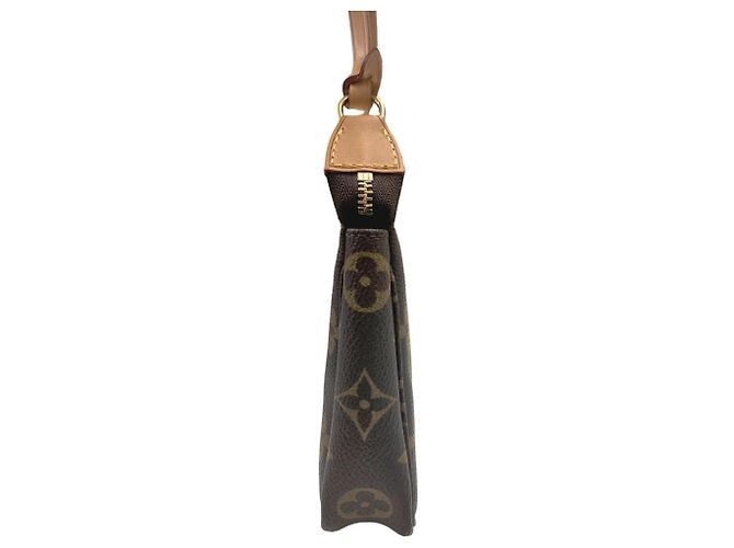 Borsa Louis Vuitton Monogram Pochette Accessoires Marrone - vista 3