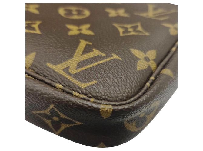 Borsa Louis Vuitton Monogram Pochette Accessoires Marrone - vista 8