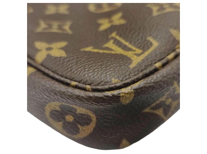 Borsa Louis Vuitton Monogram Pochette Accessoires Marrone - vista 9
