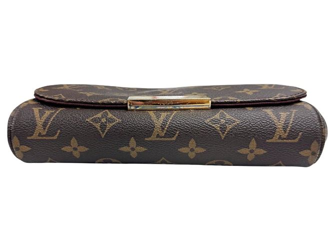 Borsa a Spalla Louis Vuitton Favorite PM M40717 Monogram Marrone - vista 5
