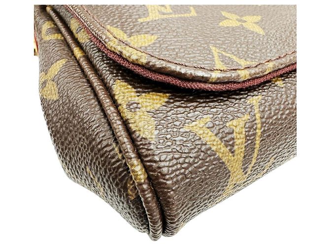 Borsa a Spalla Louis Vuitton Favorite PM M40717 Monogram Marrone - vista 6