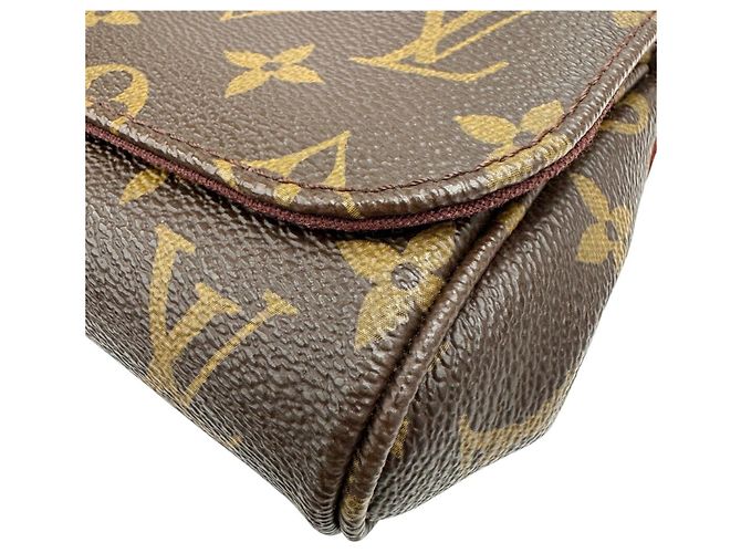 Borsa a Spalla Louis Vuitton Favorite PM M40717 Monogram Marrone - vista 7