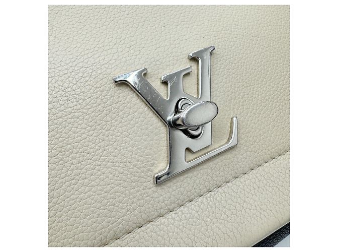 Louis Vuitton Lockme 2 Cartable Handtasche Schwarz Beige - Ansicht 13