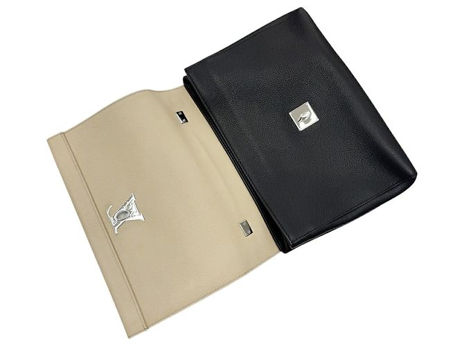 Louis Vuitton Lockme 2 Cartable Handtasche Schwarz Beige - Ansicht 14