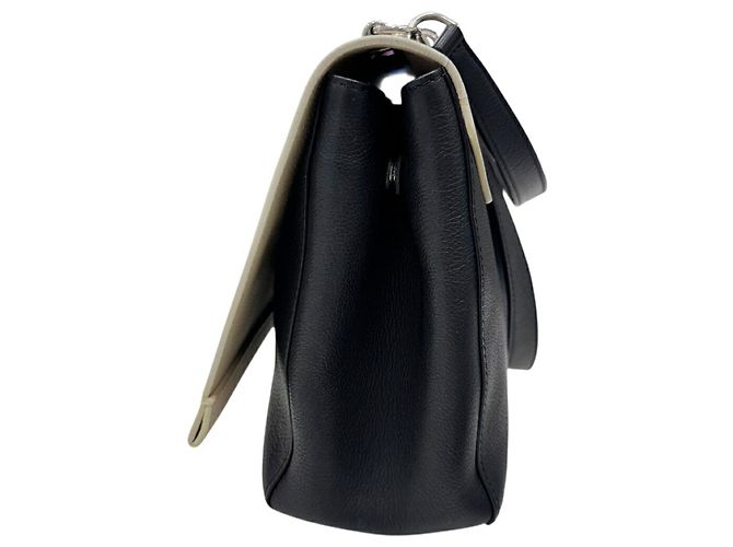 Louis Vuitton Lockme 2 Cartable Handtasche Schwarz Beige - Ansicht 3