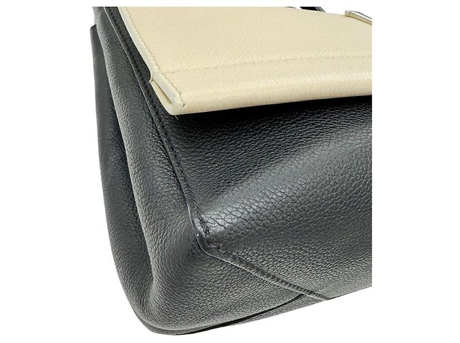 Louis Vuitton Lockme 2 Cartable Handtasche Schwarz Beige - Ansicht 6