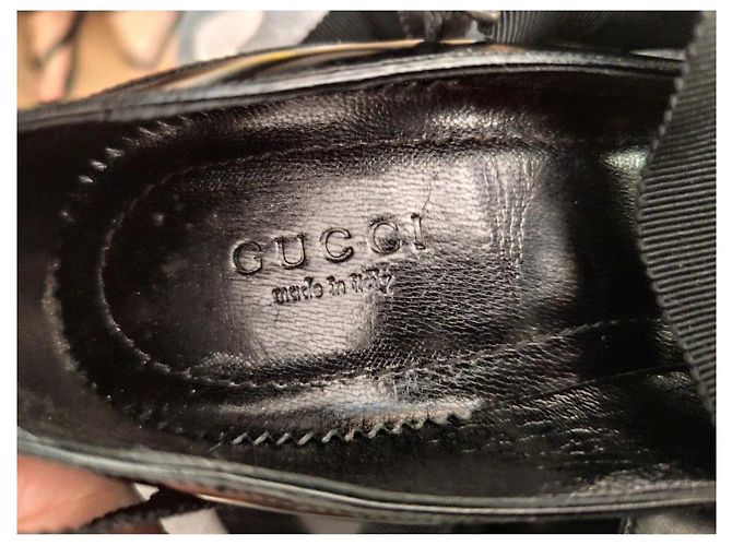 Décolleté con lacci Gucci di Tom Ford in pelle nera Nero - vista 5
