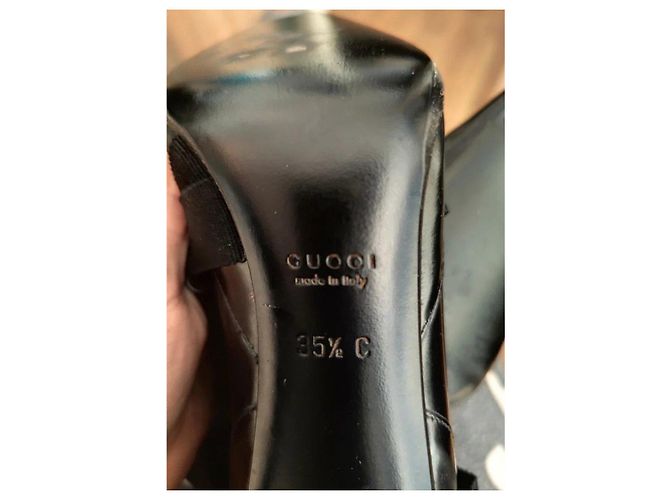 Décolleté con lacci Gucci di Tom Ford in pelle nera Nero - vista 6