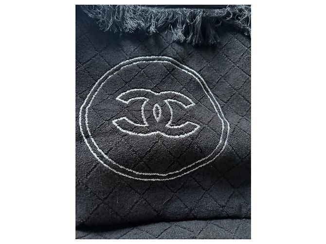 Sac Cabas Chanel em Tecido Acolchoado e Pochette, Preto - vista 5