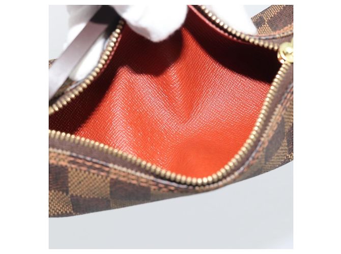Louis Vuitton Papillon Pochette Damier Ebene Marrone - vista 5