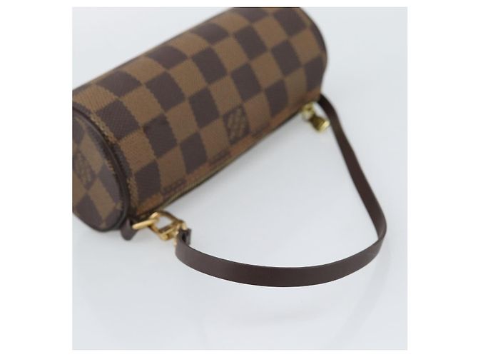 Louis Vuitton Papillon Pochette Damier Ebene Marrone - vista 7