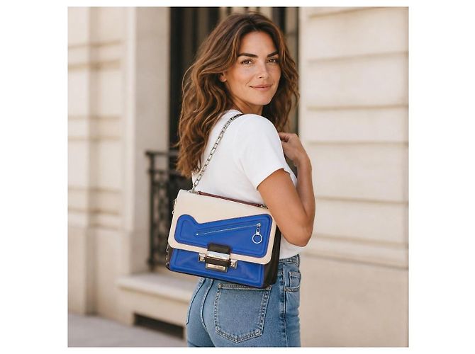 Versace Dreifarbige Leder-Schultertasche Medusa - Ansicht 19