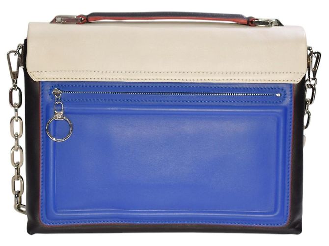Versace Dreifarbige Leder-Schultertasche Medusa - Ansicht 2