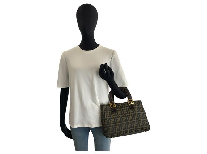 Fendi Zucca Canvas Tote Bag in Braun - Ansicht 6