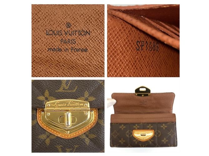 Louis Vuitton Monogram Etoile Sarah Long Wallet Braun - Ansicht 3