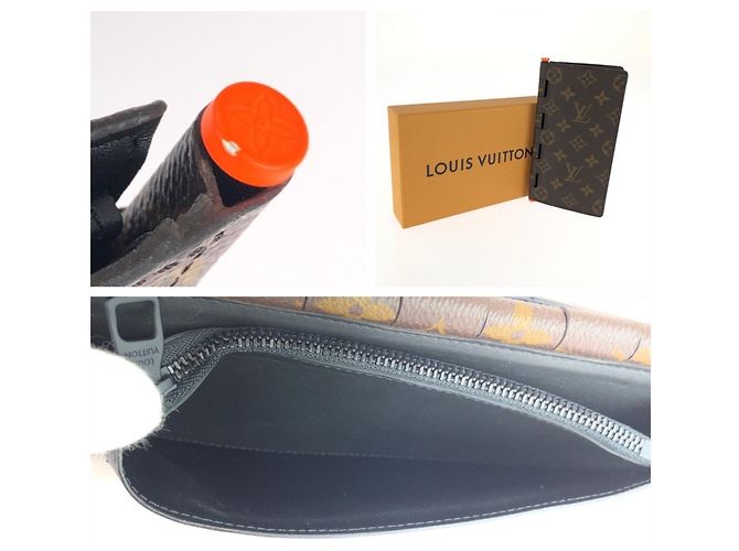 Portafoglio Louis Vuitton Monogram Solar Ray Brazza Hinge Marrone - vista 7