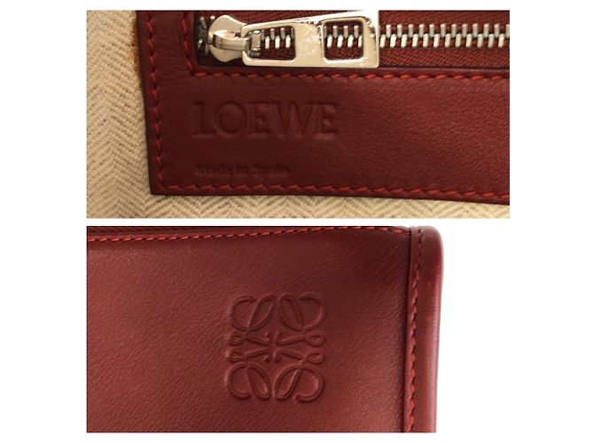 Valigetta in pelle rossa Loewe Rosso - vista 3