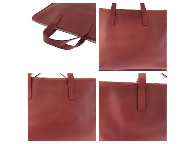 Valigetta in pelle rossa Loewe Rosso - vista 5