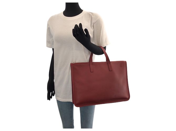 Valigetta in pelle rossa Loewe Rosso - vista 7