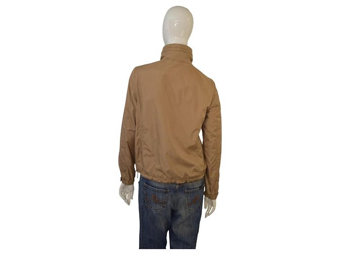 Moncler Amaran Giacca a Vento con Cappuccio in Nylon - Beige - vista 4