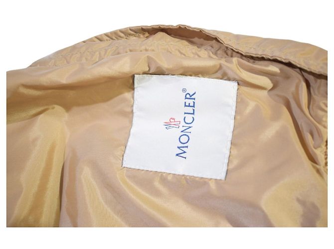 Moncler Amaran Giacca a Vento con Cappuccio in Nylon - Beige - vista 7