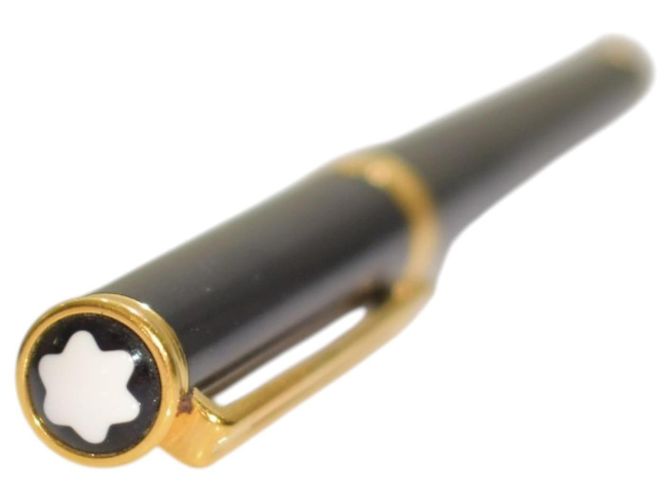 Montblanc Noblesse Oblige Stylo Roller - Résine Noire et Or Doré - vue 2