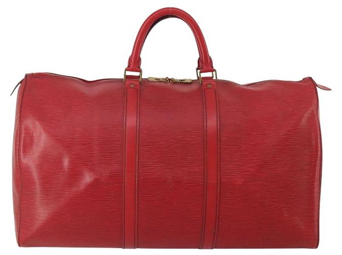 Louis Vuitton Keepall Epi 50 Rosso - vista 2