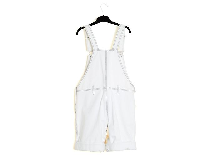 Mono Corto Courrèges FR40 White Denim Playsuit Uk12 US8 10 Courreges Blanco - vista 5