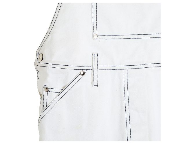 Mono Corto Courrèges FR40 White Denim Playsuit Uk12 US8 10 Courreges Blanco - vista 2