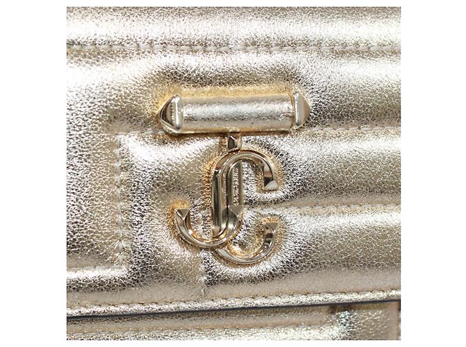 Jimmy Choo Varenne Avenue Quad Chain Shoulder Bag Golden - view 12