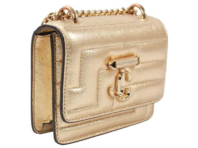 Jimmy Choo Varenne Avenue Quad Chain Shoulder Bag Golden - view 2