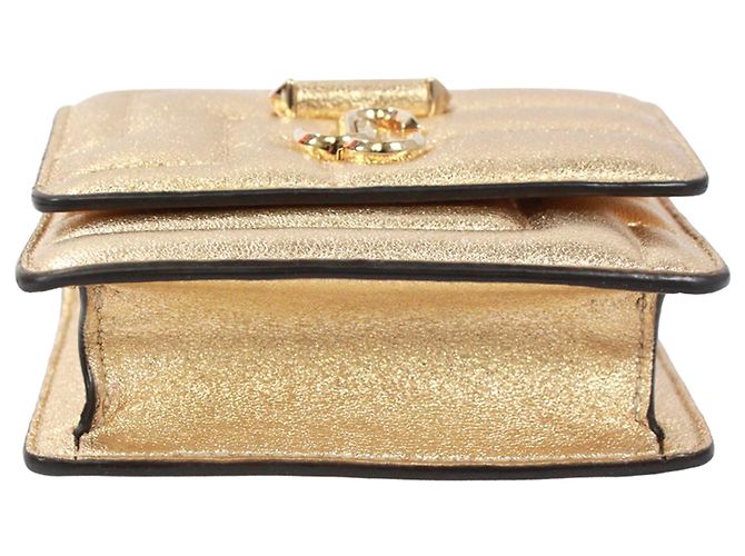 Jimmy Choo Varenne Avenue Quad Chain Shoulder Bag Golden - view 4