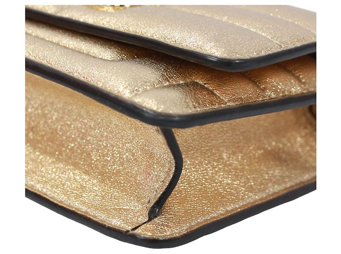 Jimmy Choo Varenne Avenue Quad Chain Shoulder Bag Golden - view 5