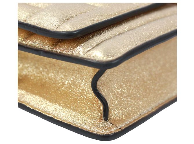 Jimmy Choo Varenne Avenue Quad Chain Shoulder Bag Golden - view 6