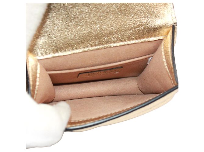 Jimmy Choo Varenne Avenue Quad Chain Shoulder Bag Golden - view 7