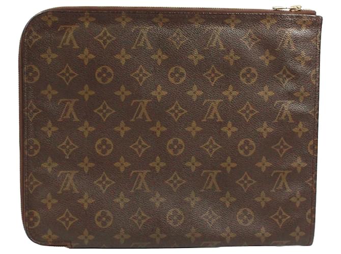 Clutch Louis Vuitton Monogram Marrone Monogramma - vista 3