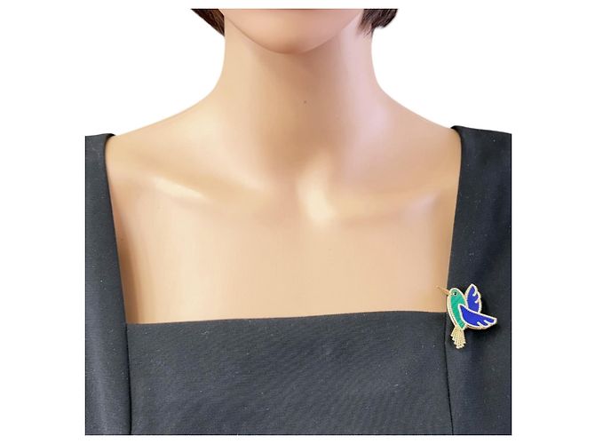 Spilla Lucky Animals Colibri Van Cleef & Arpels - vista 2