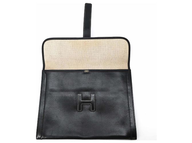 Hermès Clutch Hermes Jige GM Nero - vista 9