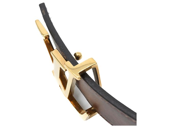 Cintura Louis Vuitton LV Initials da uomo Marrone - vista 3