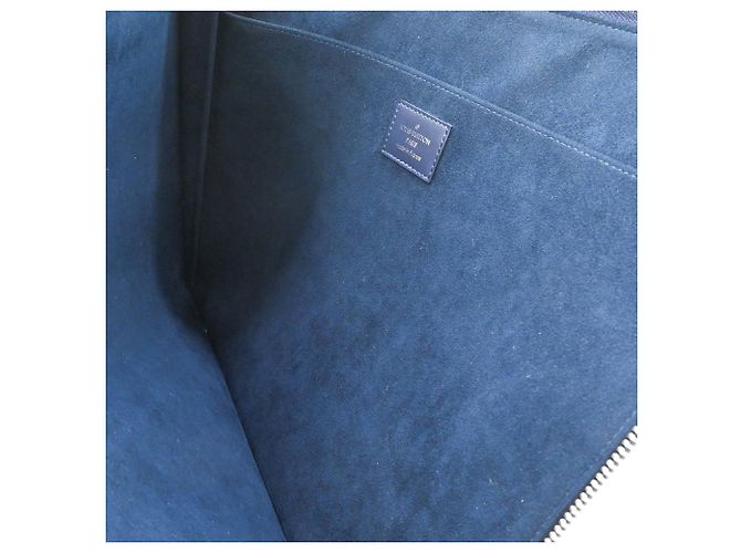 Pochette Jour GM Clutch Bag Louis Vuitton Blu navy - vista 8