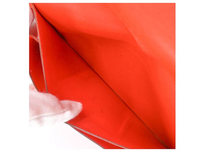 Hermès Cartera larga Dogon Duo GM en piel Swift bi-fold Roja - vista 10