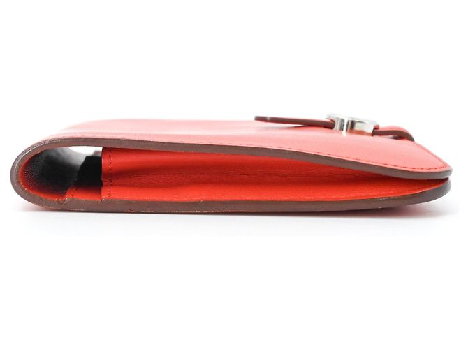 Hermès Cartera larga Dogon Duo GM en piel Swift bi-fold Roja - vista 5
