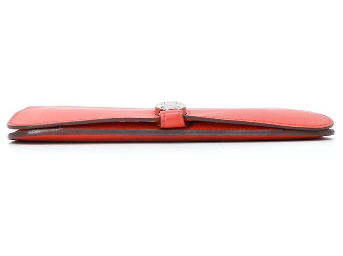 Hermès Cartera larga Dogon Duo GM en piel Swift bi-fold Roja - vista 6