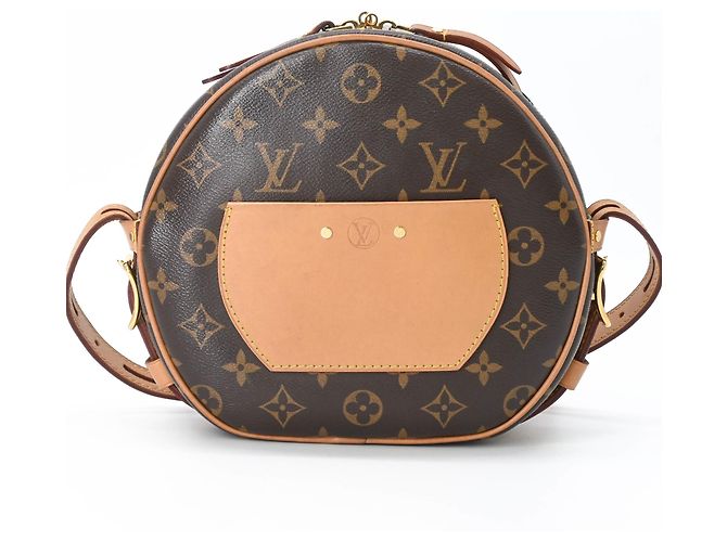 Borsa a Spalla Louis Vuitton Monogram Boite Chapeau Souple MM Marrone - vista 3