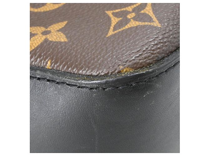 Borsa Tote Louis Vuitton Monogram Macassar Davis Marrone - vista 14