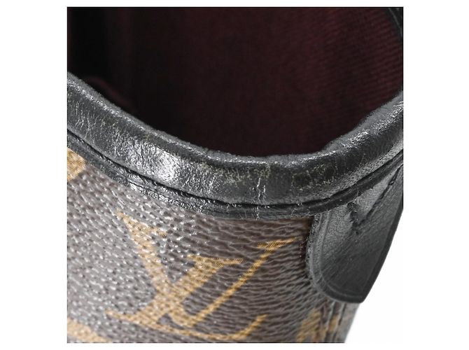 Borsa Tote Louis Vuitton Monogram Macassar Davis Marrone - vista 15